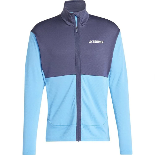 Adidas Terrex Multi Light Fleecejakke Med Fuld Lynlås Blå XL Mand