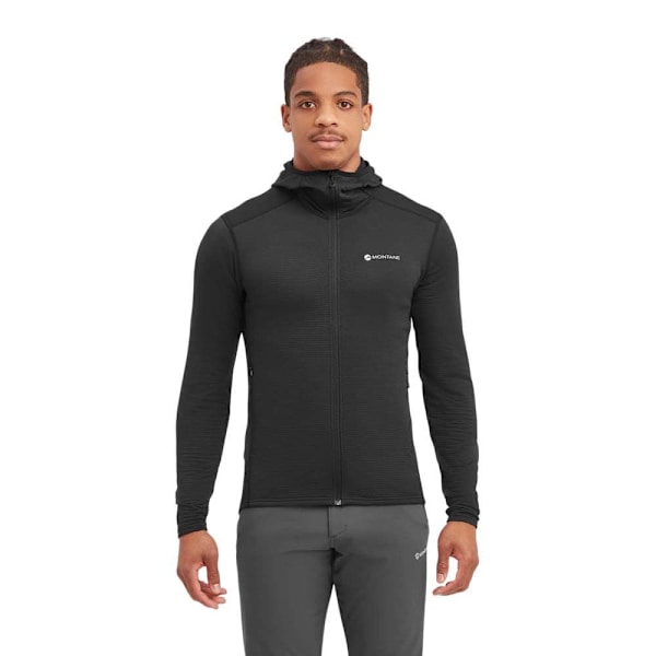 Montane Protium Lite Fleecejacka Med Huva Svart 3XL Man