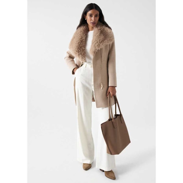 Salsa Jeans 21007140 Jacka Beige L Kvinna