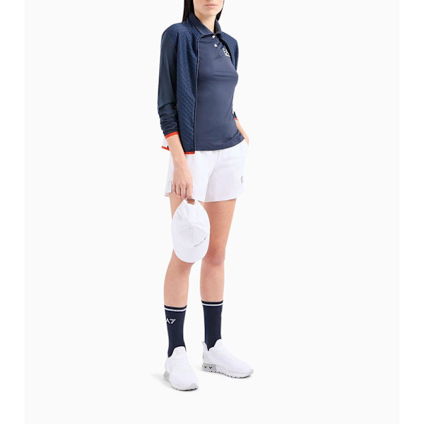 Ea7 Emporio Armani Kortærmet Polo 8ntf70_tjemz Blå XS Kvinde
