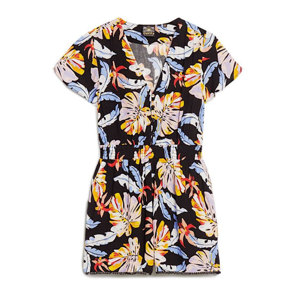 Superdry Beach Playsuit Lyhythihainen Lyhyt Mekko Monivärinen XS Nainen