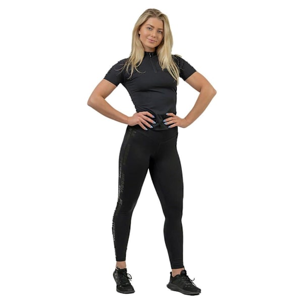 Nebbia Kompressionsskjorte Compression Zipper Intense Ultimate Sort L Kvinde