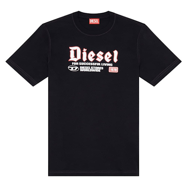 Diesel T Adjust K1 T-shirt Med Korte ærmer Sort L Mand