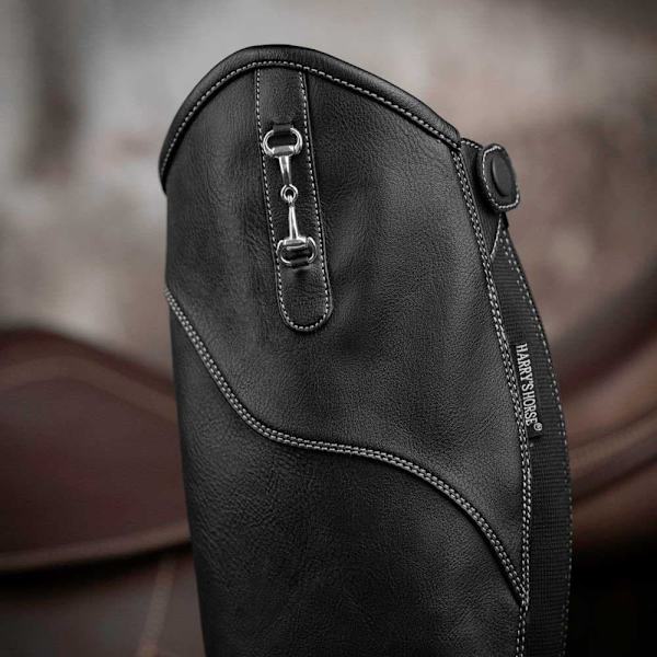 Harry´s Horse Bit Korte Og Brede Halvchaps Sort 3XL