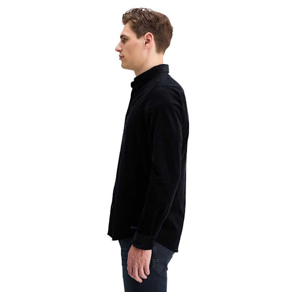 Scotch & Soda Solid Corduroy Pitkähihainen Paita Musta M Mies