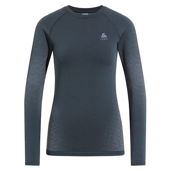 Odlo Top Crew Neck Performance Warm Eco Blå L Kvinde