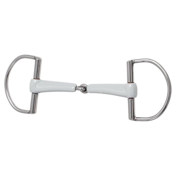 Beris Enkeltleddet Snaffle D-ring Søvfarvet 12.5 cm