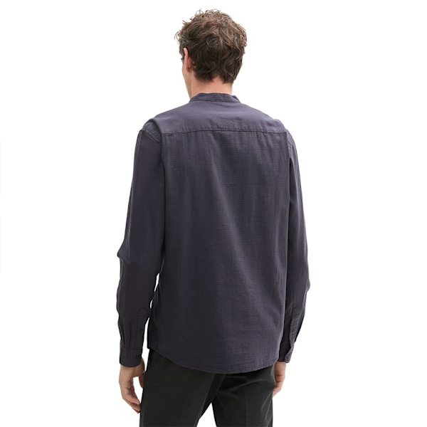 Tom Tailor Structured Skjorta Med Långa ärmar Grå 2XL Man