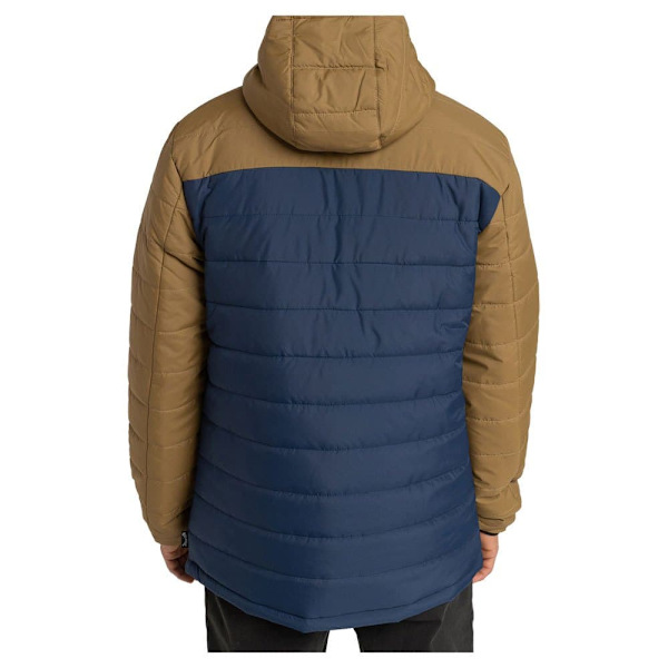 Billabong Jacka Surf Check Puff Brun M Man