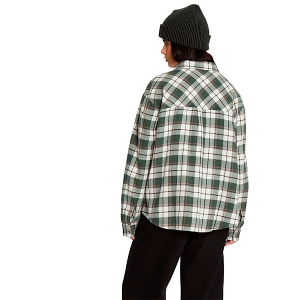 Volcom Plaid To Meet U Pitkähihainen Kauluspaita Vihreä S Nainen