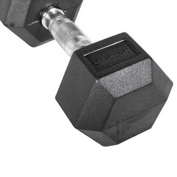 Olive Rubber Hex 9kg Pair Sort,Søvfarvet 9 kg