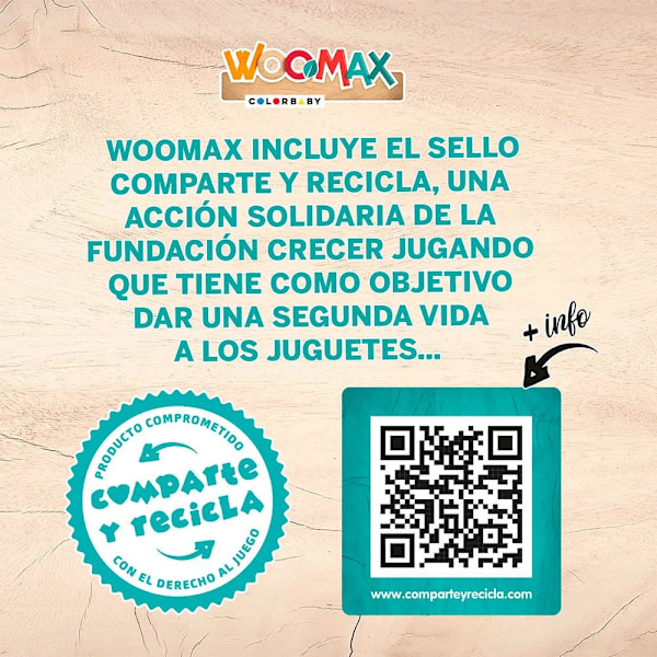 Woomax Träplanka Flerfärgad 3 Years