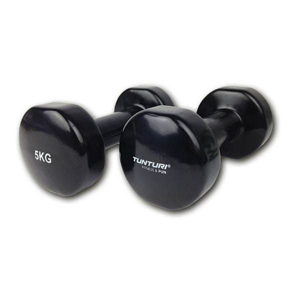 Tunturi Vynil Dumb 5kg 2 Enheder Sort 5 kg