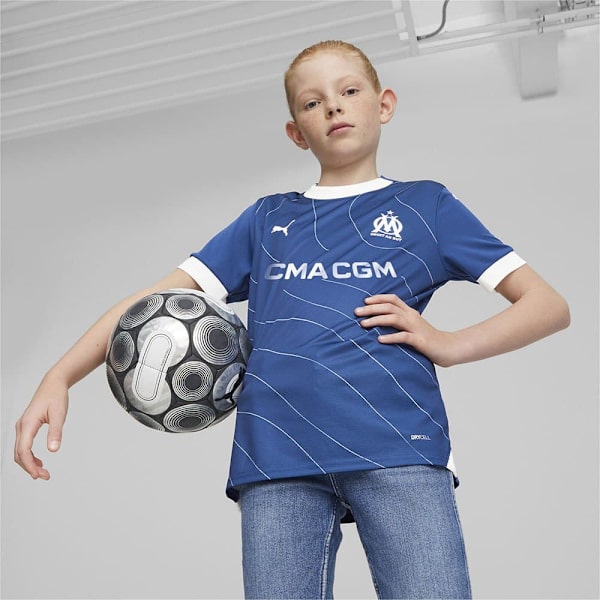 Puma Kortærmet T-shirt Om Away Replica Blå 7-8 Years