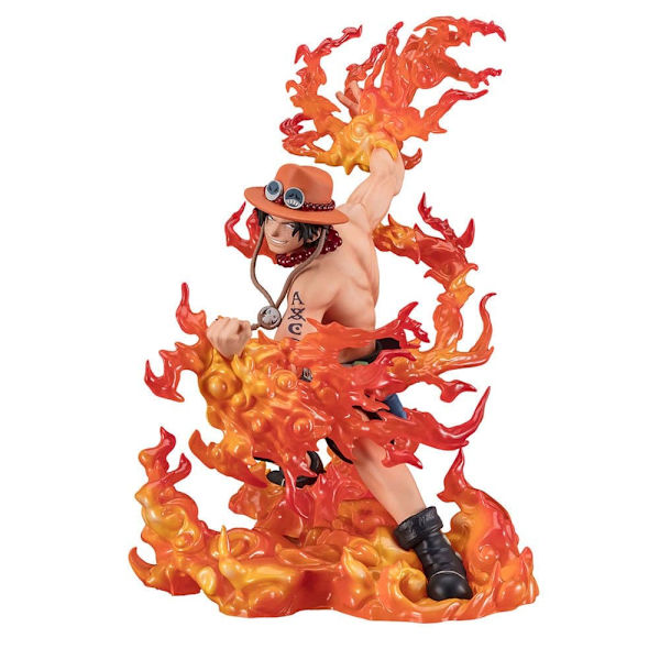 Bandai Tamashii Nations One Piece Zero Pvc Extra Battle Portgas D Ace Bounty Rush 5-årsjubileumsfigur 17 Cm