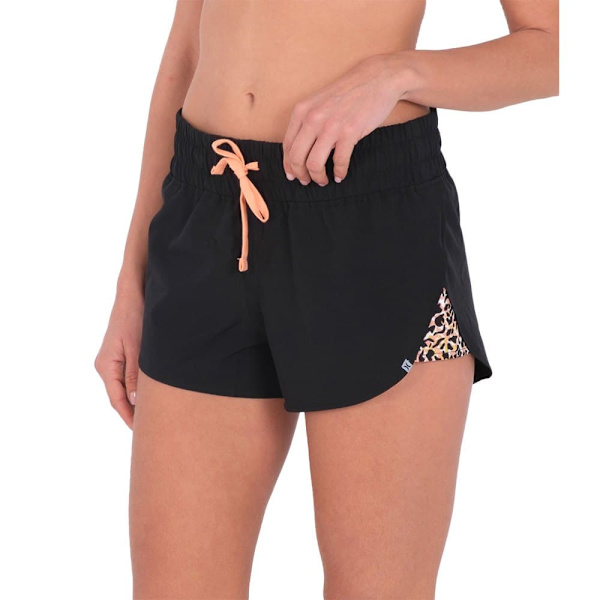 Hurley Sweat Shorts Side Inset Svart S Kvinna