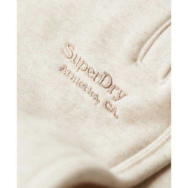 Superdry Essential Logo Cuff Mjukisbyxor Beige M Kvinna