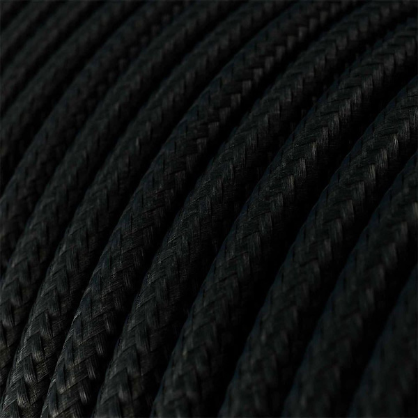 Creative Cables Tekstil Hængende Lampe Ghostbell Xl 1.2 M Sort