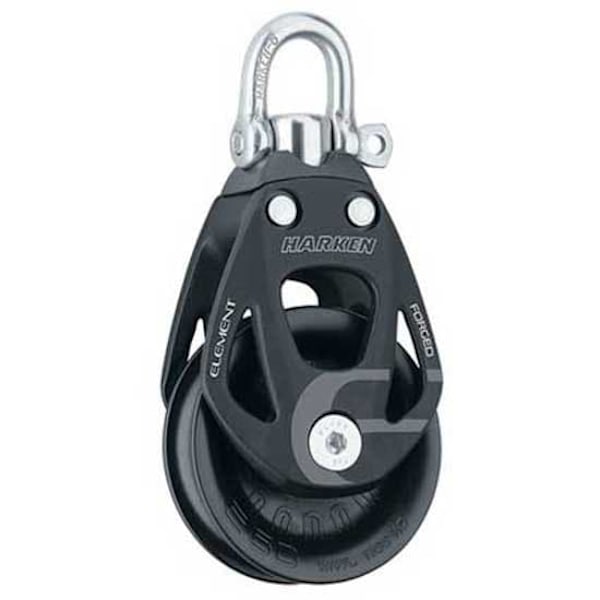 Harken Enkelt Drejeskive 60 Mm Sort
