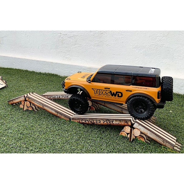 Crawler Park Brokrydsende Hindring Rc 1/10 Flerfarvet