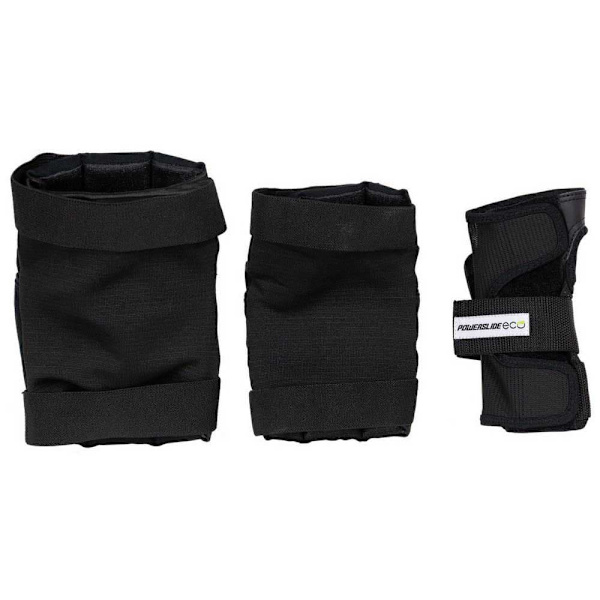 Powerslide Beskyttelsessæt Standard Eco Sort XL