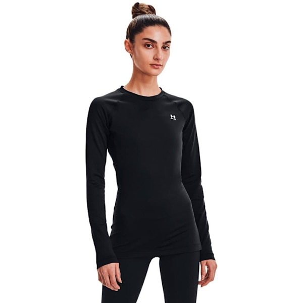 Under Armour Langærmet T-shirt Coldgear Authentics Crew Sort XS Kvinde