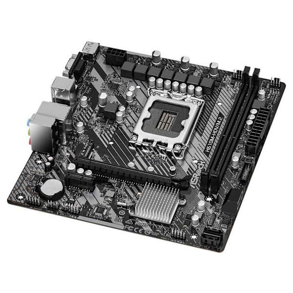 Asrock Moderkort H610m-hdv Svart
