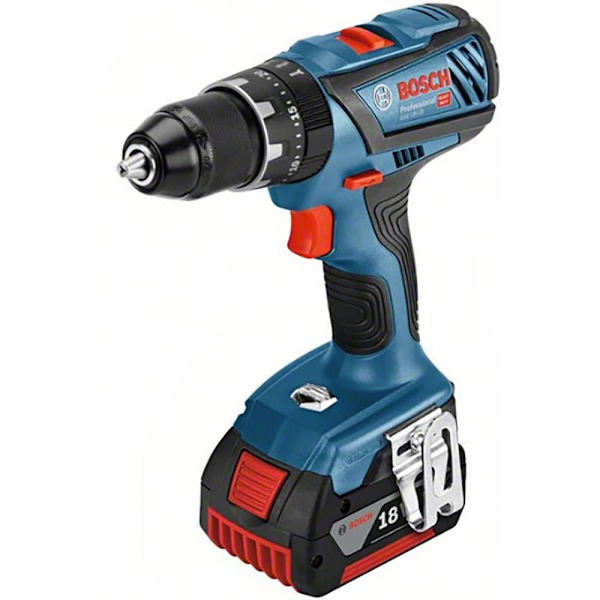 Bosch Professional Vasarapora Gsb 18v-28. 2x4.0ah Gal Set 82 Acc L-case Hopeinen