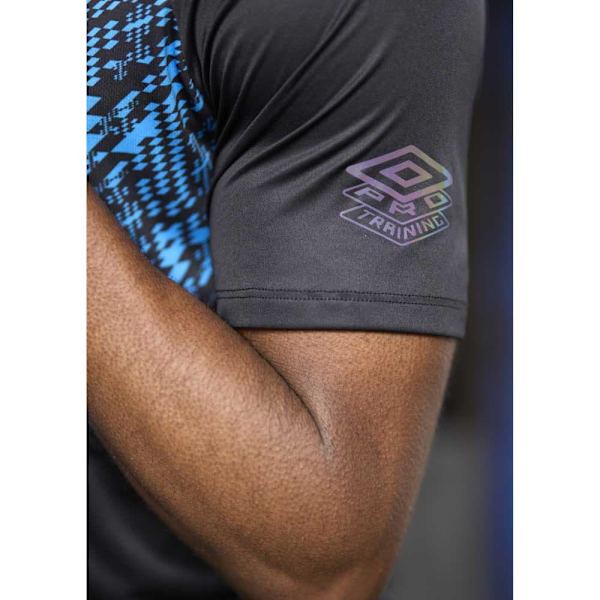 Umbro Pro Training Graphic T-shirt Med Korte ærmer Blå,Sort M Mand