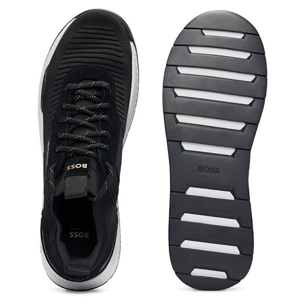 Boss Trænere Titanium Knst 10232616 Sort EU 44 Mand