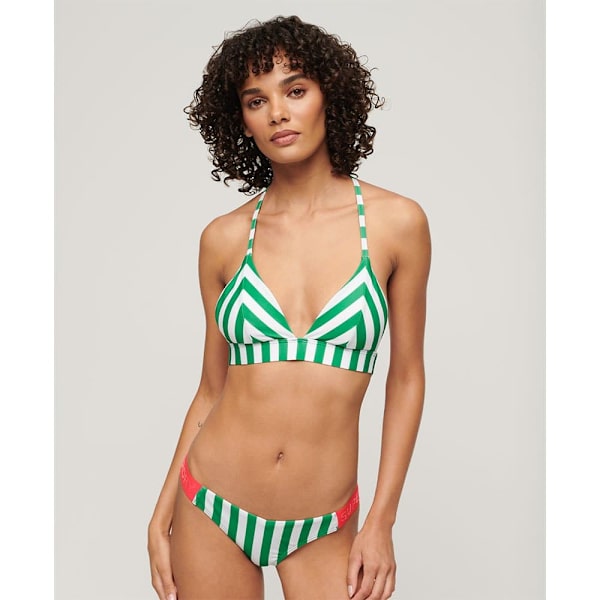 Superdry Triangle Bikinitopp Grönt XS Kvinna
