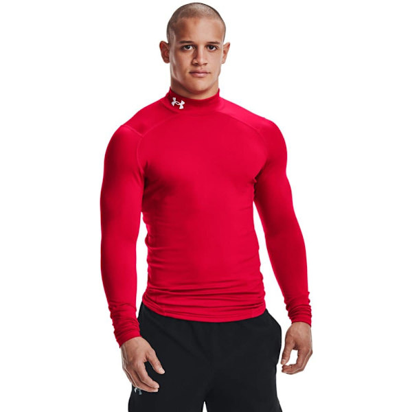 Under Armour Pitkähihainen T-paita Cg Armour Comp Mock Punainen S / Regular Mies