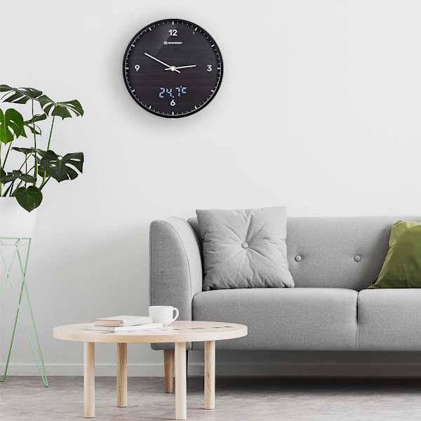 Bresser Vægur Mytime Ledsec Sort