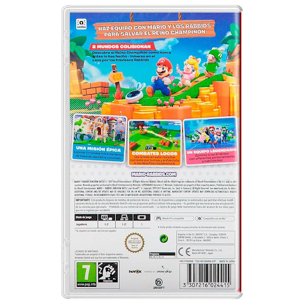 Ubisoft Switch Mario Rabbids Kingdom Battle Flerfärgad PAL