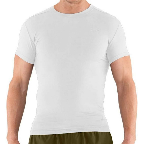 Under Armour Tactical Heat Gear Compression Lyhythihainen Aluspaita Valkoinen L Mies