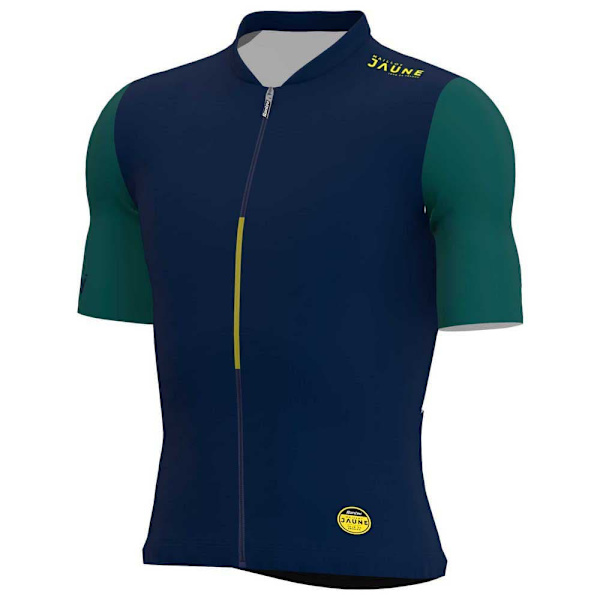 Santini Lyhythihainen Jersey Allez Le Maillot Jaune Sininen XL Mies