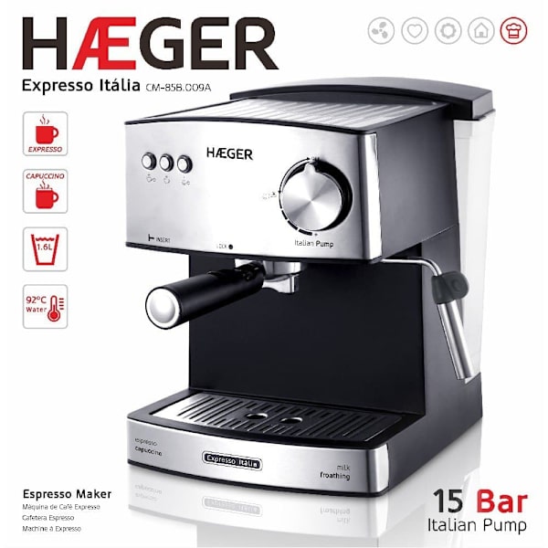 Haeger Espresso Kaffemaskine D´italia Søvfarvet One Size / EU Plug