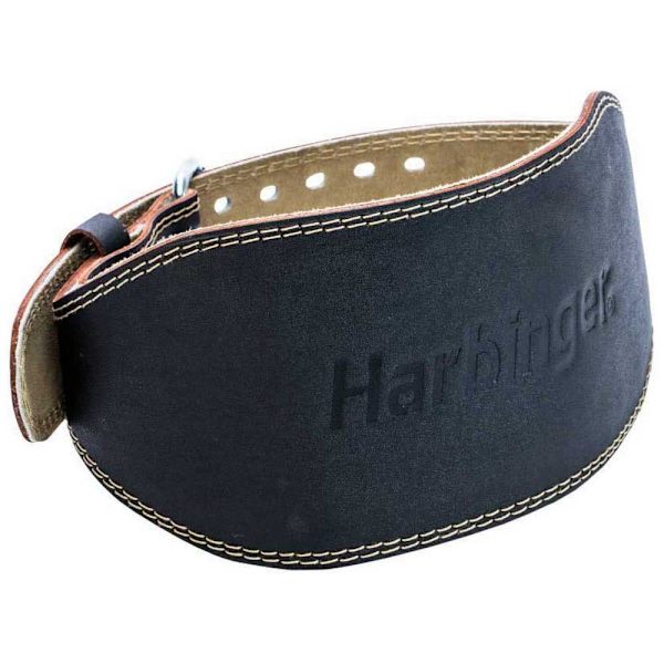 Harbinger Vægtløftende Bælte 6´´ Leather Sort M
