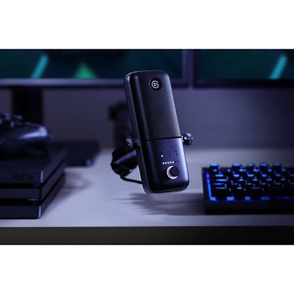 Elgato Pelimikrofoni Wave 3 Hopeinen