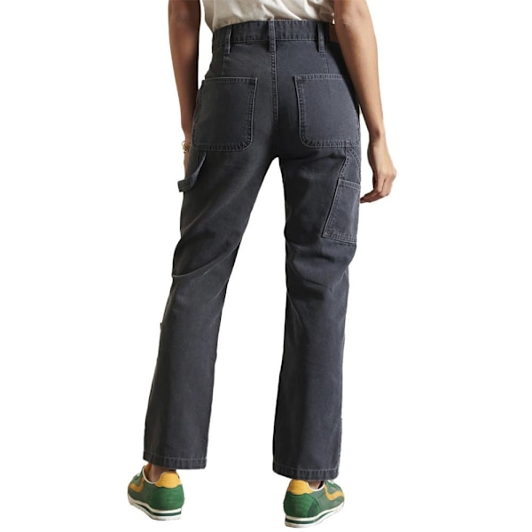 Superdry Byxor High Rise Carpenter Blå 30 / 32 Kvinna
