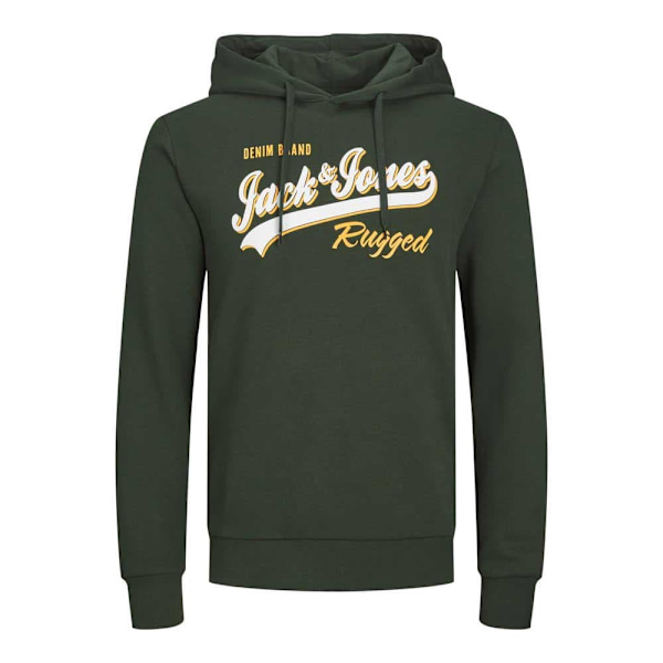 Jack & Jones Logo 2 Col Plus Size Hættetrøje Grøn 2XL Mand