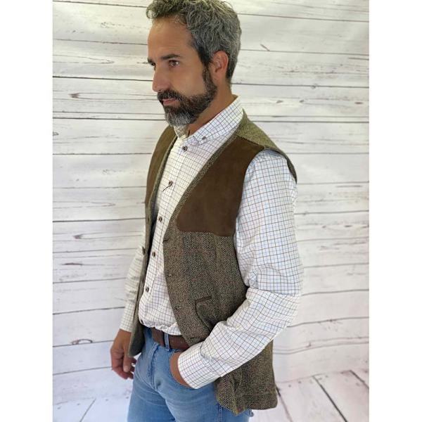 Pasion Morena Skytteväst Tweed Grönt XL
