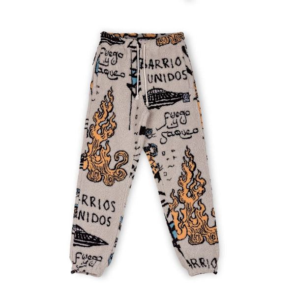Grimey Lost Boys All Over Jacquard Sportsbukser Beige S Mand