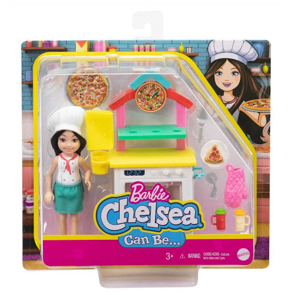 Barbie Voi Olla Pizza Chef Playset Chelsea Monivärinen 3 Years
