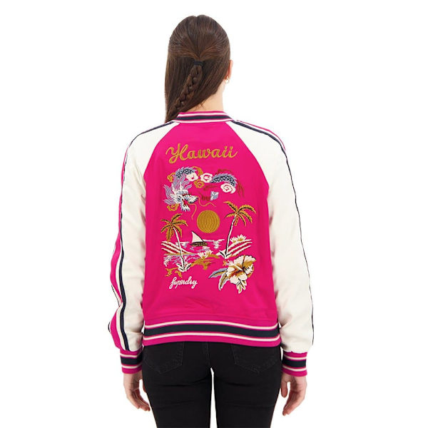 Superdry Bomberjacka Suikajan Embroidered Rosa L Kvinna