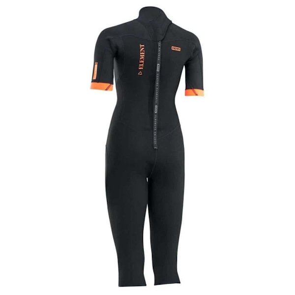 Ion Kvinde Ryg Zip Shorty Element 3/2 Mm Overknee Sort M