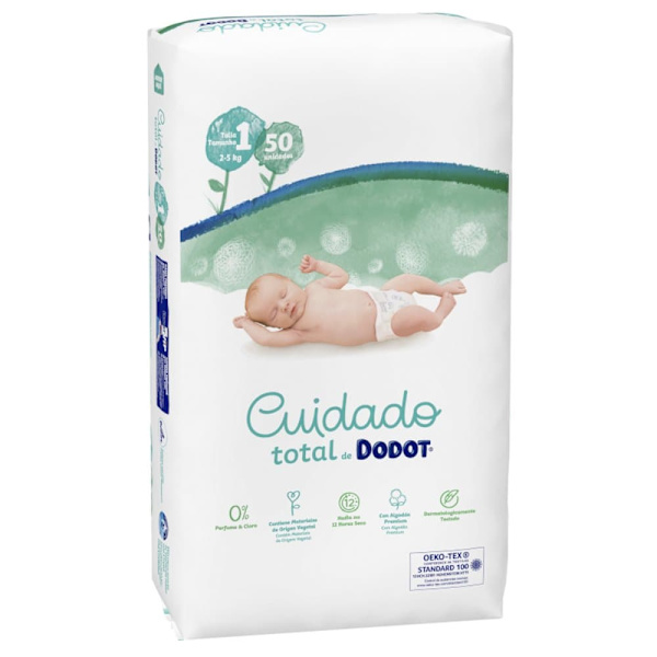 Dodot Total Total Care Blöjor Storlek 1 50 Enheter