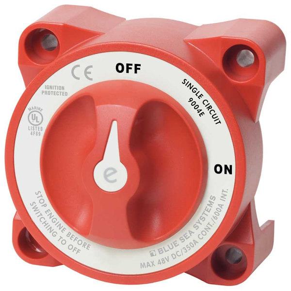 Blue Sea Systems E-series On/off Battery Switch Punainen