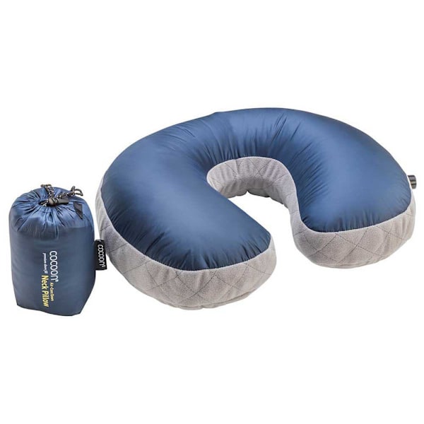 Cocoon Kudde Air Core Down Ultralight U-shaped Neck Support Blå 38 x 27 x 11 cm