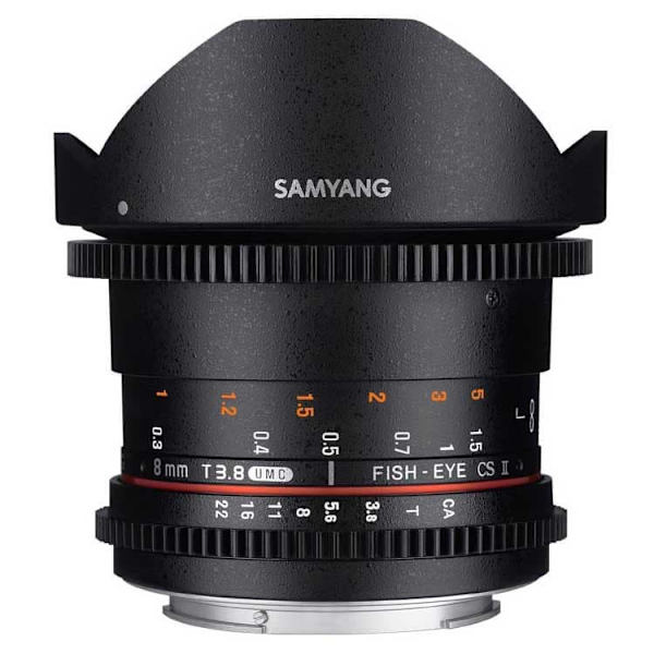 Samyang Linse 8 Mm T3.8 Umc Csii Vdslr Fuji X Sort